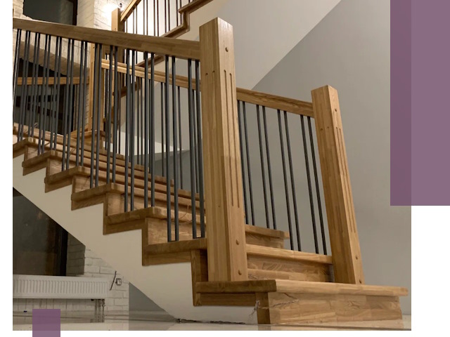 Реставрация деревянных и металлических лестниц в Омске