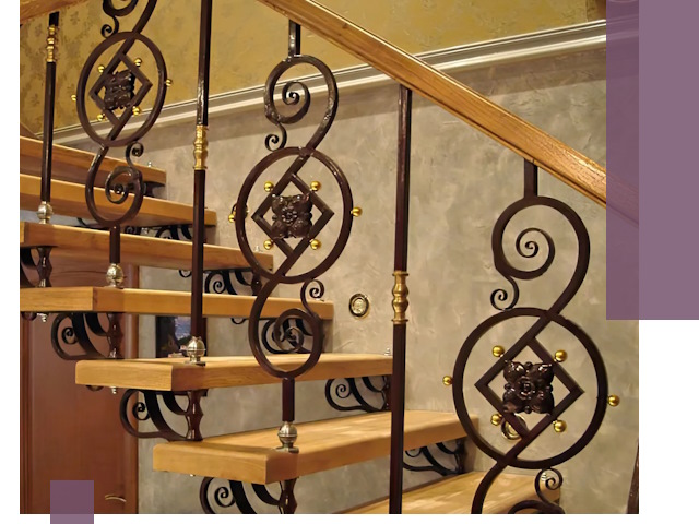 Изготовление кованых лестниц под ключ в Омске