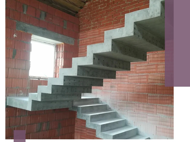 Бетонные лестницы под ключ в Омске: монтаж, демонтаж, ремонт