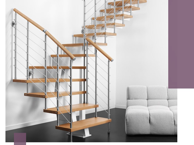 Модульные лестницы под ключ в Омске — монтаж и изготовление