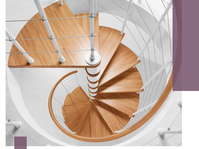 Изготовление винтовых лестниц под ключ в Омске