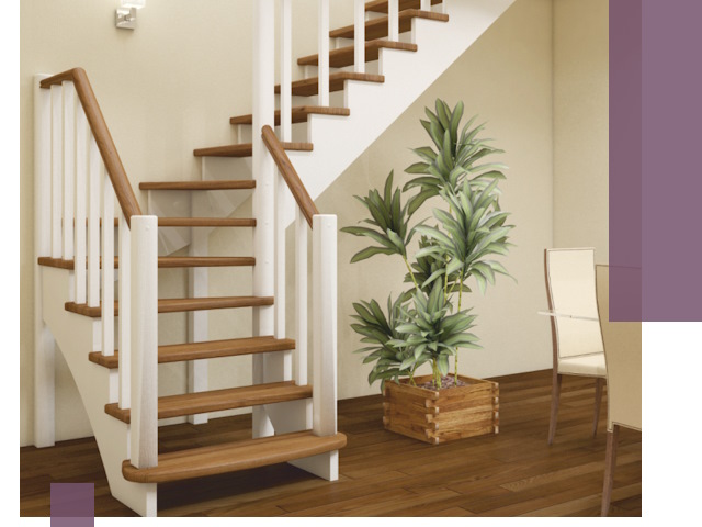 Г-образные лестницы под ключ в Омске — изготовление и монтаж