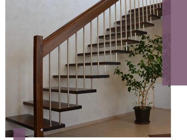 Лестницы на больцах под ключ в Омске – изготовление и монтаж