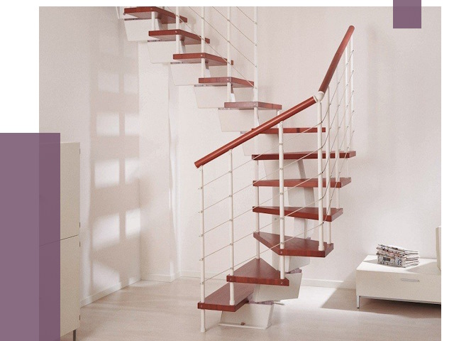 Изготовление лестниц на больцах в Омске от 9851 руб. | ПРОЛЁТ-Омс