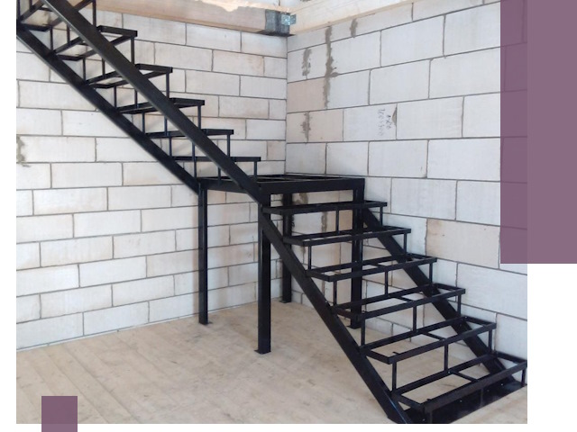 Лестницы на металлокаркасе под ключ в Омске — изготовление и монтаж