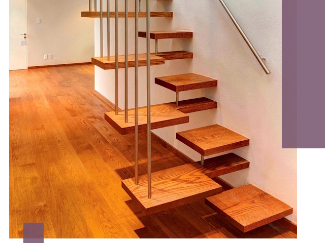 Лестницы «гусиный шаг» на заказ в Омске для узких пространств