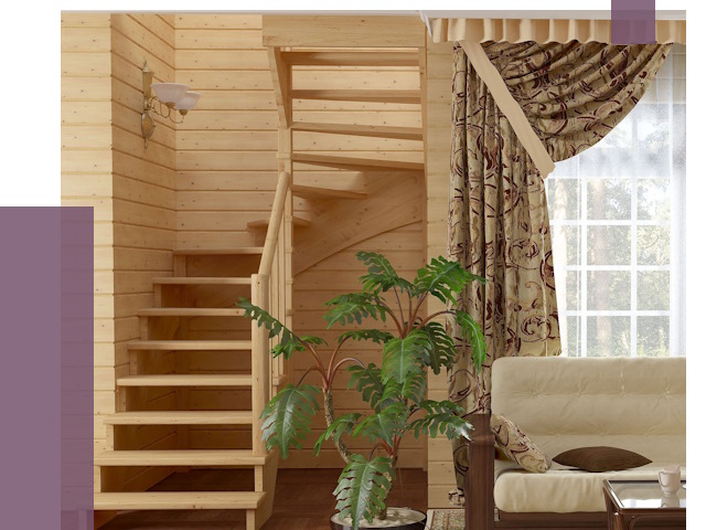 Лестницы для дачи в Омске от 76990 руб.  | ПРОЛЁТ-Омс