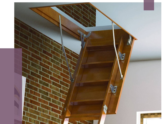 Установка чердачной лестницы в Омске от 7932 руб. | ПРОЛЁТ-Омс