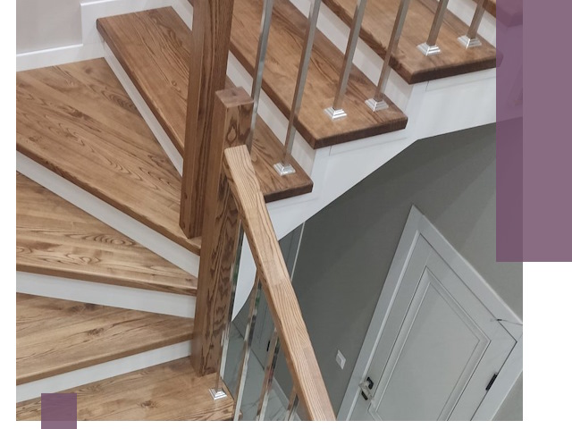 Обшивка металлических лестниц под ключ в Омске