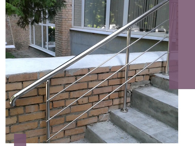 Перила из нержавеющей стали высокого качества в Омске