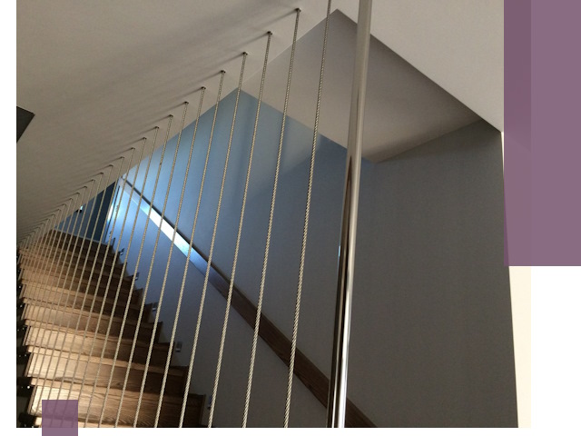 Тросовые перила под ключ в Омске — производство и монтаж