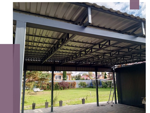 Монтаж навесов в Омске от 7466 руб. — установка навеса | ПРОЛЁТ-Омс