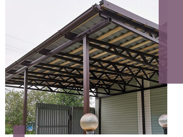 Навесы под ключ в Омске: изготовление, монтаж и гарантия