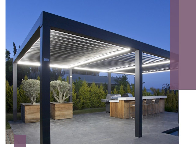 Навесы отдельно стоящие под ключ в Омске из металла и поликарбоната