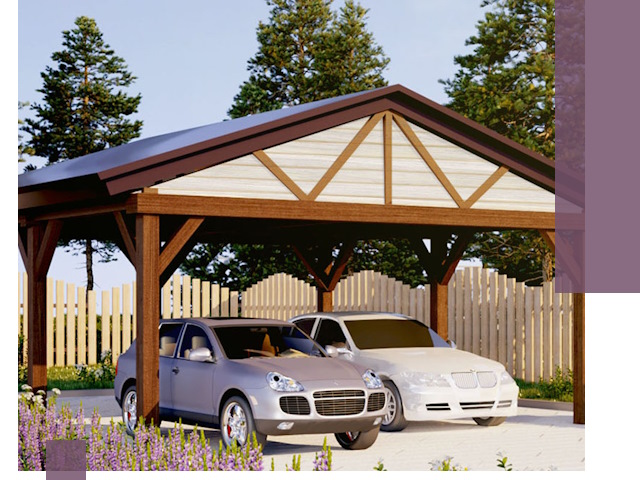 Навесы для автомобиля в Омске — изготовление и монтаж