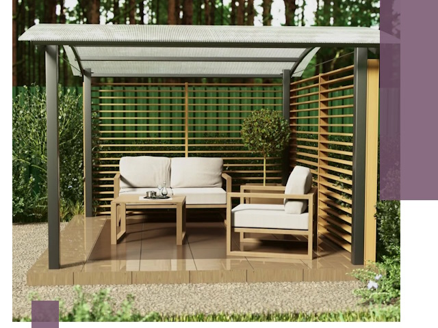 Навесы для дачи в Омске: изготовление, монтаж и демонтаж