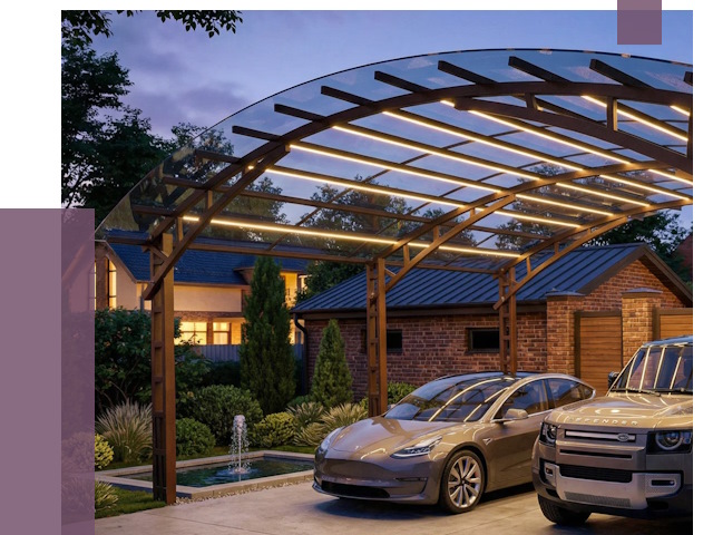 Металлические навесы в Омске от 12858 руб. под ключ — ПРОЛЁТ-Омс