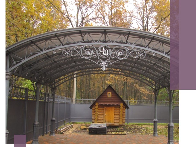 Кованые навесы премиум-класса под заказ в Омске