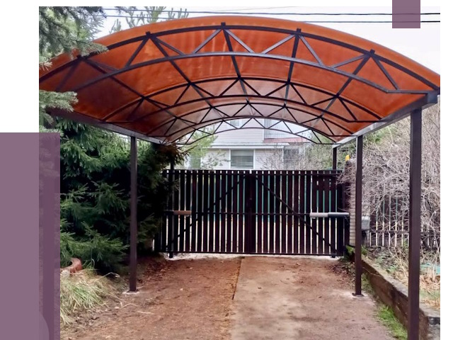 Арочные навесы в Омске от 12909 руб. — изготовление и монтаж | ПРОЛЁТ-Омс