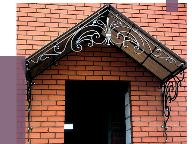 Металлические козырьки в Омске от 10836 руб. 