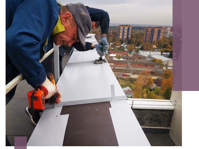 Монтаж парапетов в Омске — установка прочных металлических ограждений