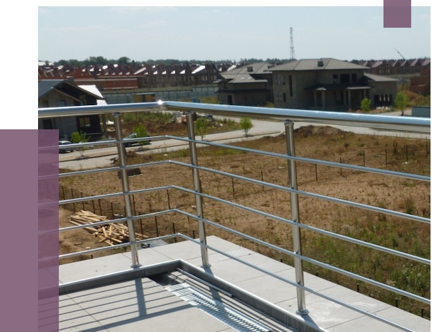 Парапеты из нержавеющей стали в Омске от 8088 руб. за м² | ПРОЛЁТ-Омс