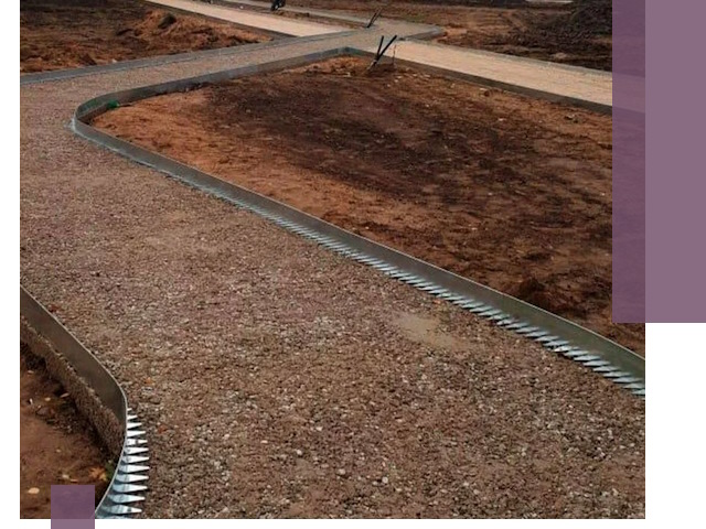 Металлические бордюры под ключ в Омске — изготовление и монтаж