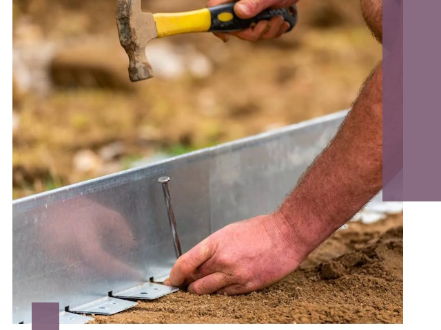 Монтаж металлических бордюров в Омске быстро и качественно