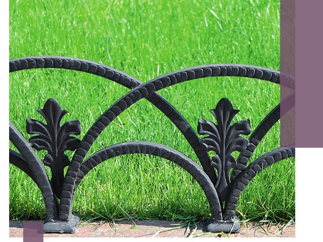 Декоративные металлические бордюры под ключ в Омске