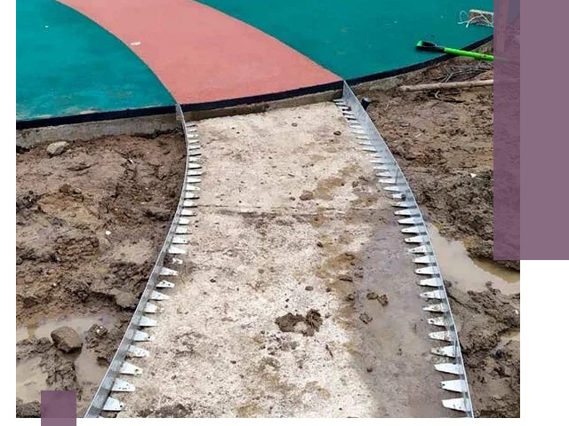 Металлические бордюры для дорожек в Омске — монтаж и изготовление